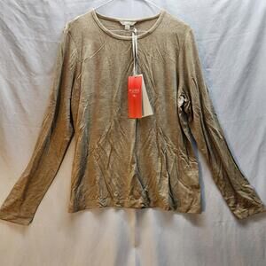 Pure‎ Collection Cashmere Blend Long Sleeve Top Size 14/16 NWT